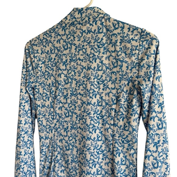 Tommy Bahama Golf & Tennis Blue Coral Reef Quarter Zip Pullover, Size XS - Picture 7 of 8